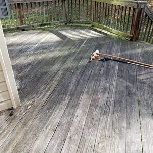 Deck Cleaning Before