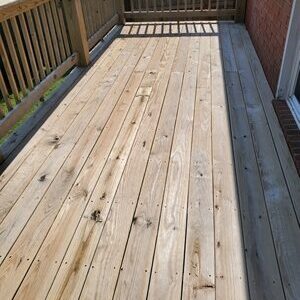 Deck Cleaning after