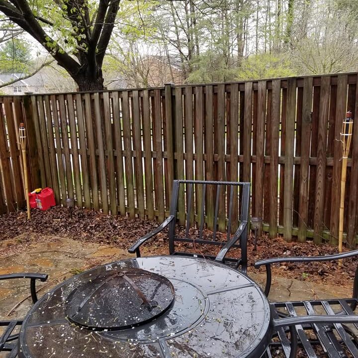 Fence Cleaning pressure washing service before
