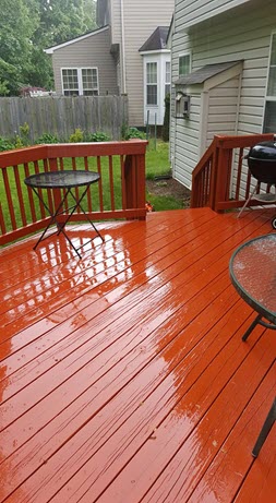 deck paint removal and restoration before