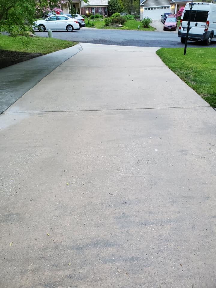 driveway cleaning after