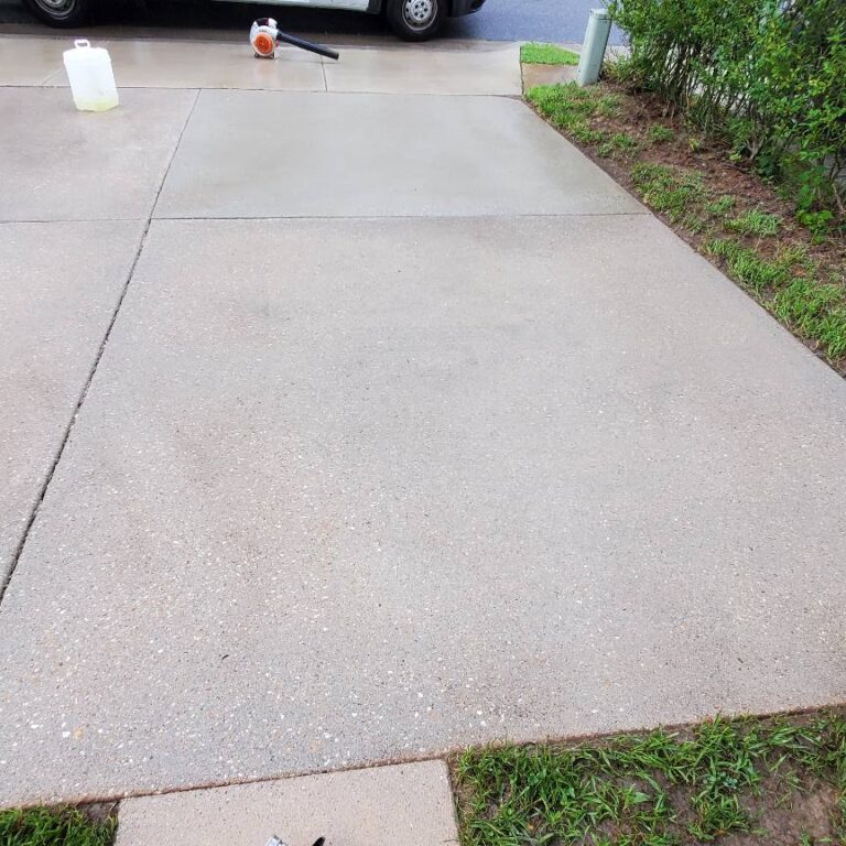 driveway cleaning after