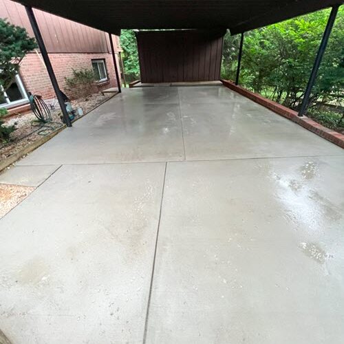 driveway pressure washing after
