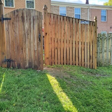 fence cleaning after