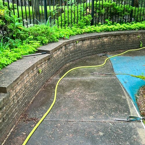 pool deck cleaning before