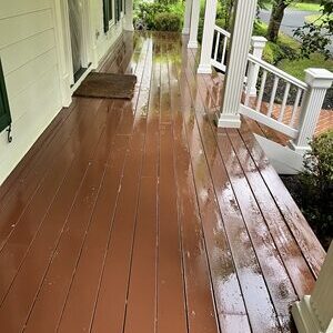 porch cleaning after